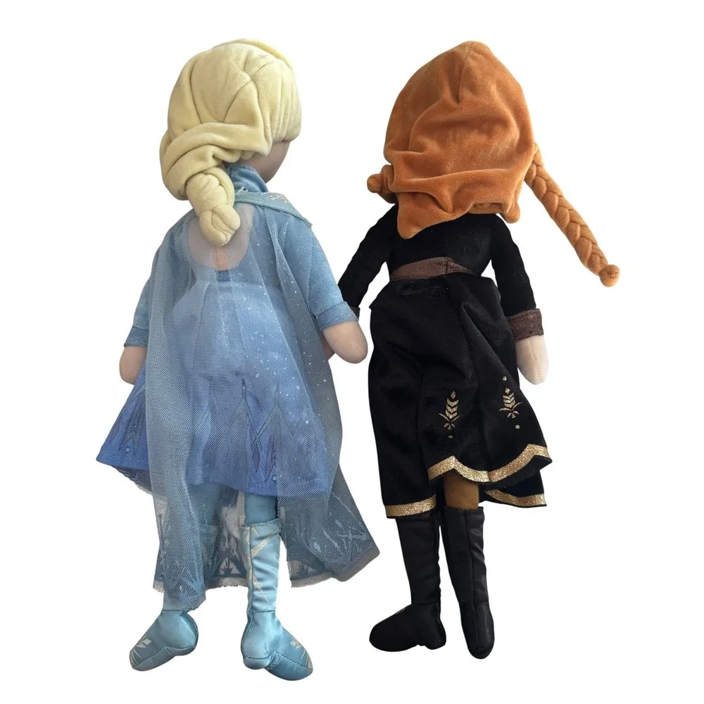 TY Sparkle Disney Frozen 2 Elsa & Anna Plush Dolls Set 16